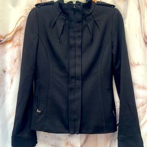 Elie Tahari Mock Neck Military Style Blazer Sz S